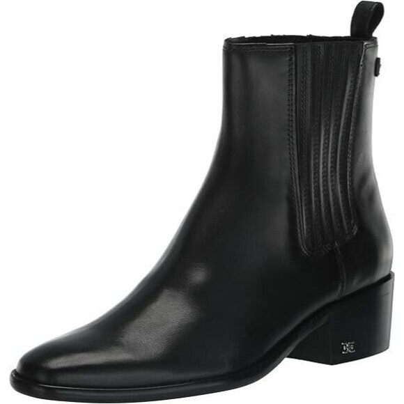 Sam Edelman Kati Women Size 8 / UK 6 / EU 38.5 Ankle Leather Boots Black NEW
